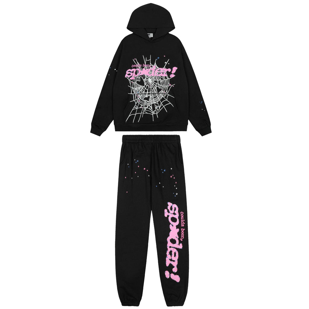 Sp5der Web & Star Graphic Matching Set - Black ¡ª hero
