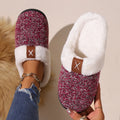 Women's Cozy Fleece-Lined Slippers | Plush Slip-On House Shoes in 3 Colors EU 36-41