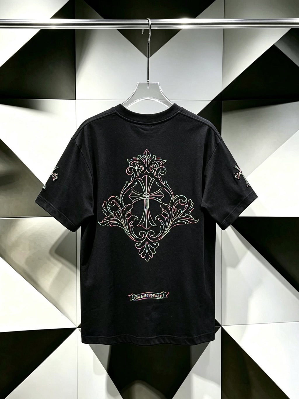 Chrome Hearts Ornate Cross Graphic T-Shirt ¡ª back