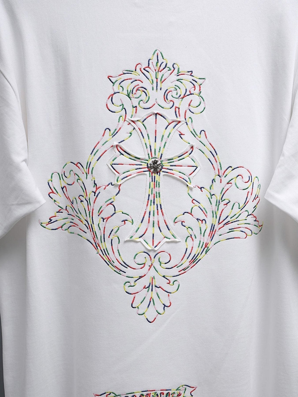 Chrome Hearts Ornate Cross Graphic T-Shirt ¡ª detail
