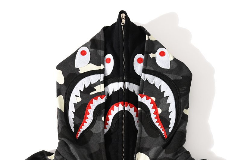 BAPE Shark Camo Full-Zip Hoodie ¡ª detail
